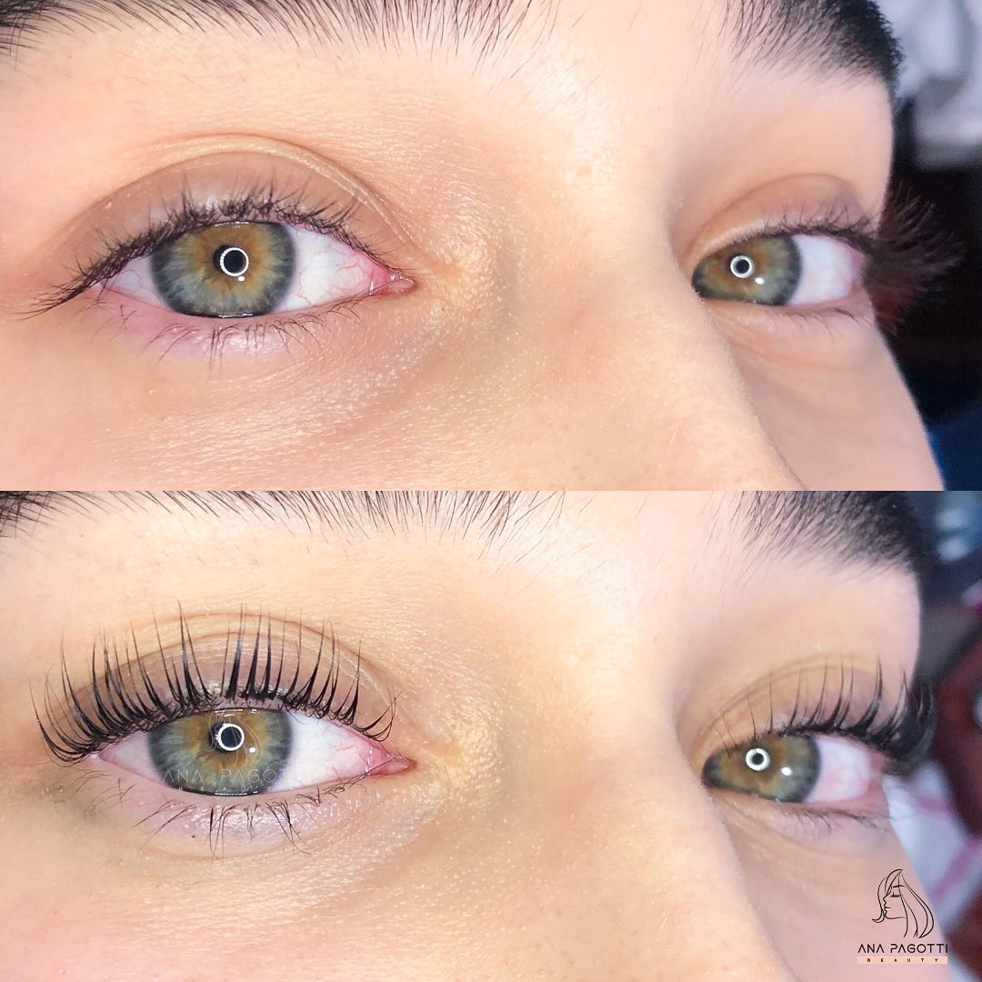 Cílios com lash lifiting