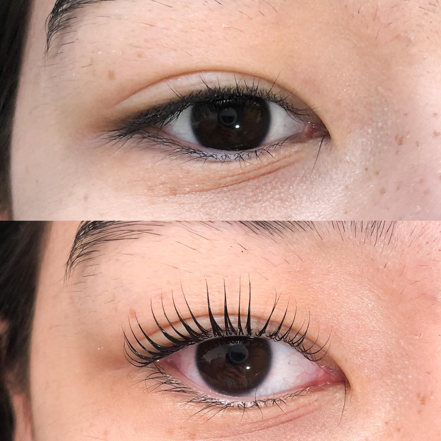 Cílios com lash lifiting